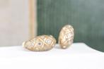 Small Fabergé | 14K Gouden Oorbellen Met Diamant, Sieraden, Tassen en Uiterlijk, Ophalen of Verzenden, Zo goed als nieuw, Knopjes of Stekers