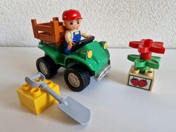 Lego Duplo 4-wielige boerderij motor 5645 (compleet/schoon). beschikbaar voor biedingen