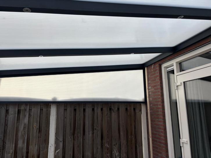 Terrasoverkapping, veranda alleen 2  zijdelen polycarbonaaat, Tuin en Terras, Overkappingen, Zo goed als nieuw, Veranda, Ophalen