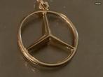 Vintage gouden Kettinghanger hanger Mercedes logo 14 karaat, Sieraden, Tassen en Uiterlijk, Kettinghangers, Goud, Goud, Zo goed als nieuw