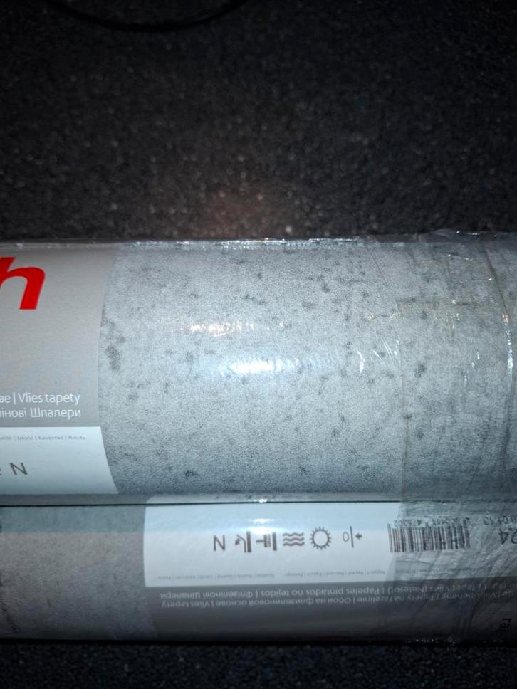 Mooie rollen behang, Huis en Inrichting, Stoffering | Behang, Grijs, minder dan 10 m², Ophalen