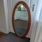 Ovale Spiegel met Grenen Lijst - Grootmoederstijd €10,00, Ophalen, Ovaal, Minder dan 100 cm