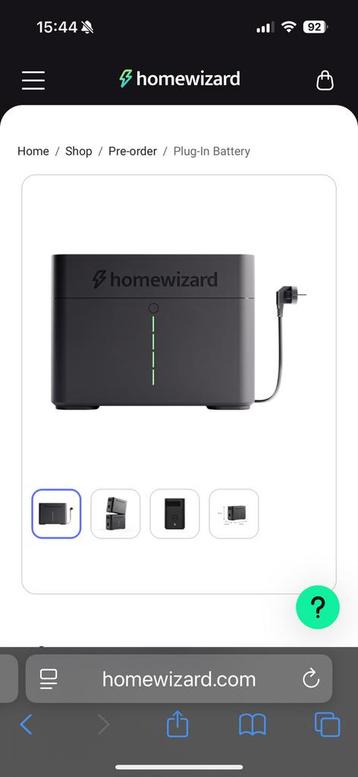Te koop een splinternieuwe HomeWizard thuisaccu ongeopend beschikbaar voor biedingen