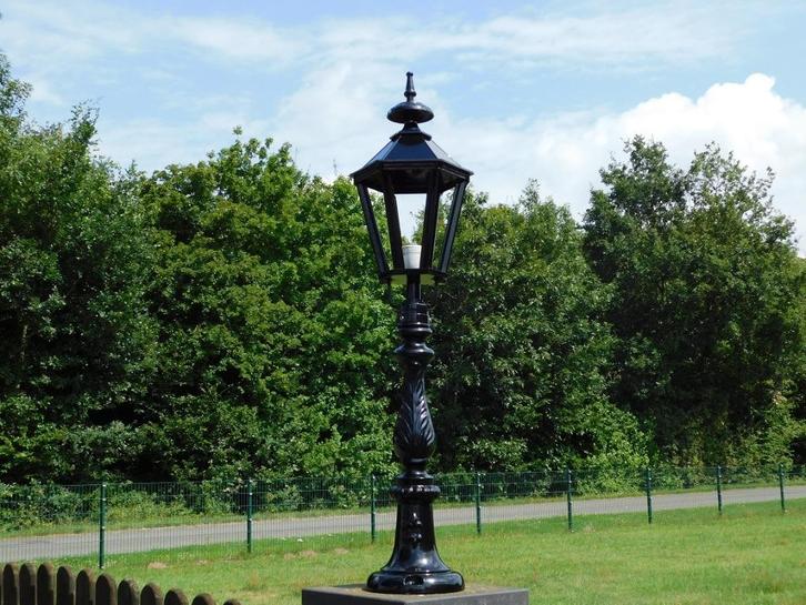 Lantaarnpaal - 100 cm - Alu - Buitenverlichting, Tuin en Terras, Buitenverlichting, Nieuw, Staande lamp, Aluminium, Led, Ophalen of Verzenden
