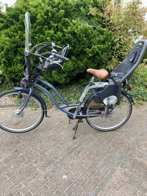 Moederfiets Sparta Amazone, Fietsen en Brommers, Fietsen | Dames | Moederfietsen, Zo goed als nieuw, Sparta, 2 zitjes, Versnellingen