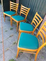 Vintage ladder stoelen 4 stuks., Huis en Inrichting, Ophalen, Gebruikt, Bruin, Sixties
