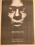 MILES DAVIS Tutu A3 advertentie, Ophalen of Verzenden