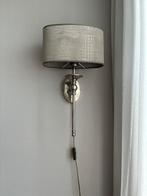 2 Leuke Hanglampen - Beige/Taupe, Huis en Inrichting, Lampen | Wandlampen, Ophalen, Zo goed als nieuw, Stof