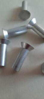 22st. Aluminium massief afgevlakt Klinknagels 8x25 woonboot, N, Nieuw, Ophalen of Verzenden, N