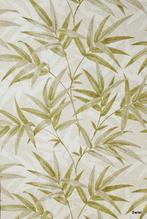5690 Groen bamboe behang bladeren retro stijl natuur Swiet, Ophalen of Verzenden, Minder dan 10 m², Groen
