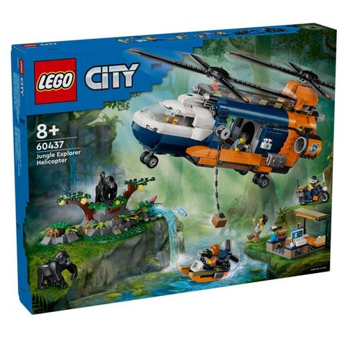 LEGO City 60437 Jungleonderzoekers: Helikopter bij de Basis, Kinderen en Baby's, Speelgoed | Duplo en Lego, Nieuw, Lego, Complete set