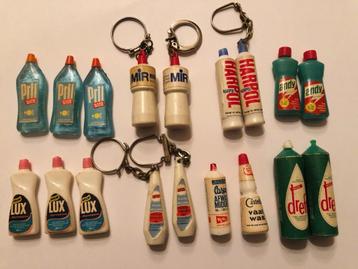 Vintage Diverse Sleutelhangers Schoonmaak Dreft Andy Lux beschikbaar voor biedingen
