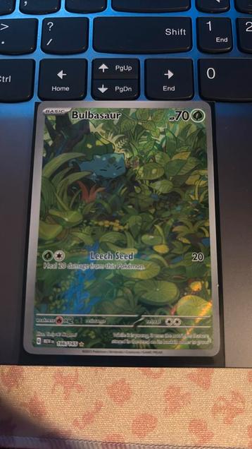Te koop: Bulbasaur 166/165 Illustration Rare beschikbaar voor biedingen