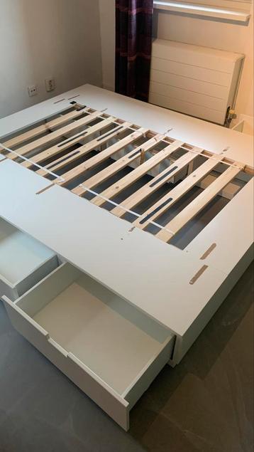 Ikea bed met opbergruimte 160x200 - afbeelding 1
