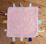 Roze snooze baby badstof knuffeldoekje 24*24 cm, Nieuw, Ophalen of Verzenden, Kraamcadeau