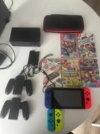 Nintendo Switch met games en extra controller, Ophalen of Verzenden, Zo goed als nieuw