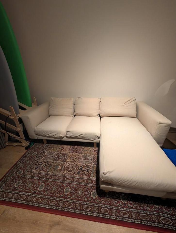 Ikea Norsborg 3 zits bank, Bij Ikea €400 en nu voor €50,-, Huis en Inrichting, Banken | Complete zithoeken, Gebruikt, Ophalen