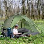 Dubbele tent familietent Quick-Up tent 2 volwassenen + 1 kin, Ophalen of Verzenden, Nieuw, Tot en met 3