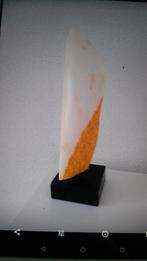 ABSTRACT BEELD - Italiaans marmer met oranje "schil"., Ophalen