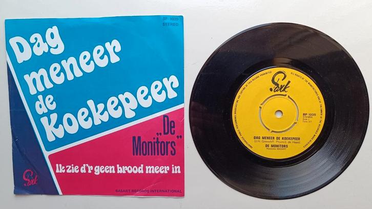 De Monitors - Dag Meneer de Koekepeer. Carnavalskraker, Cd's en Dvd's, Vinyl Singles, Zo goed als nieuw, Single, Nederlandstalig