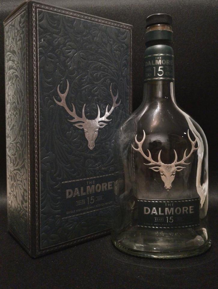 Dalmore 15Y – Lege Fles + Doos + Booklet (2009, Zeldzaam), Huis en Inrichting, Woonaccessoires | Overige, Zo goed als nieuw, Ophalen of Verzenden