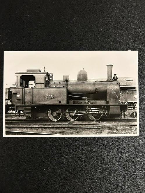 Fotokaart stoomlocomotief SS 631, Verzamelen, Spoorwegen en Tramwegen, Gebruikt, Trein, Kaart of Prent, Ophalen of Verzenden