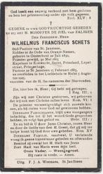 pastoor Wilhelmus Schets 1839 Oosterhout + 1925 Hulst, 86 jr, Verzamelen, Verzenden