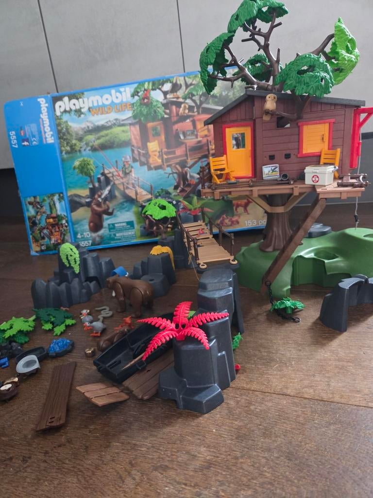 Playmobil Wild Life Avonturenboomhut 5557, Kinderen en Baby's, Speelgoed | Playmobil, Ophalen of Verzenden, Gebruikt, Complete set