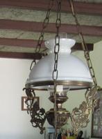 antieke lamp, Ophalen, Gebruikt, Glas, 50 tot 75 cm