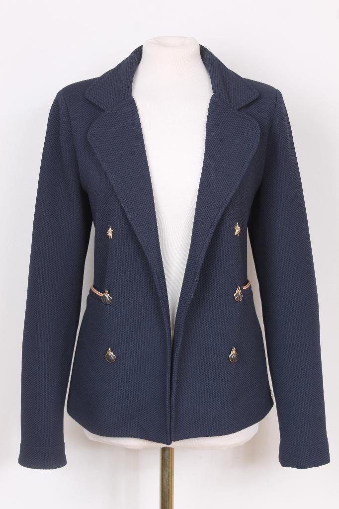 Blazer van POM maat M, Kleding | Dames, Jasjes, Kostuums en Pakken, Zo goed als nieuw, Jasje, Maat 38/40 (M), Blauw, Verzenden