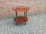 Antieke Dranktrolley met Koperen Wieltjes, Antiek en Kunst, Ophalen