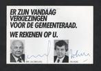 Politiek Den Uyl en Wim Kok PvdA Verkiezingen Gemeenteraad., Verzamelen, Ophalen of Verzenden, 1960 tot 1980, Politiek en Historie