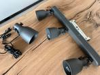 Spots Hektar te koop (Ikea), Huis en Inrichting, Lampen | Spots, Ophalen, Zo goed als nieuw, Metaal of Aluminium, Plafondspot of Wandspot