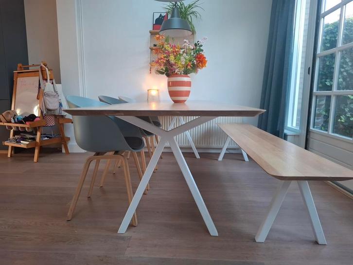 Studio Henk eetkamerbank 220x40, Huis en Inrichting, Tafels | Eettafels, 200 cm of meer, Rechthoekig, Ophalen of Verzenden