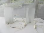 IKEA Grono Tafellamp 2x Nachtlamp Bedlamp  Snoerschakelaar, Tijdloos strak design ikea, Gebruikt, Ophalen of Verzenden, Glas