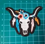 Doodshoofdkop opstrijk embleem NIEUW Grootte 7 cm x 5,5 cm