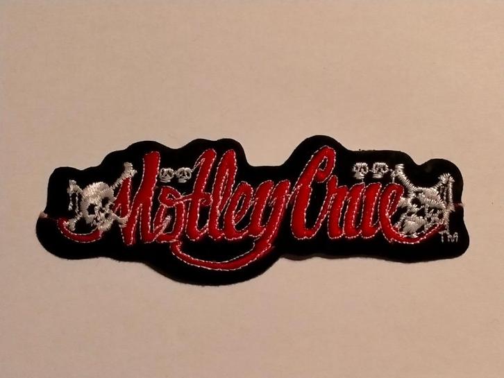 Mötley Crue glamrock vintage band logo patch kleding RARE, Verzamelen, Muziek, Artiesten en Beroemdheden, Zo goed als nieuw, Kleding