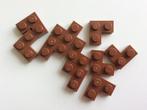 lego 10 hoekplaatjes 2x2 rood/bruin, Ophalen of Verzenden, Nieuw, Losse stenen, Lego