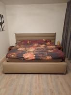 Swiss Sense tweepersoonsbed 180 x 200 met stoffen bekleding, Huis en Inrichting, Slaapkamer | Bedden, Ophalen, Verstelbaar, Beige