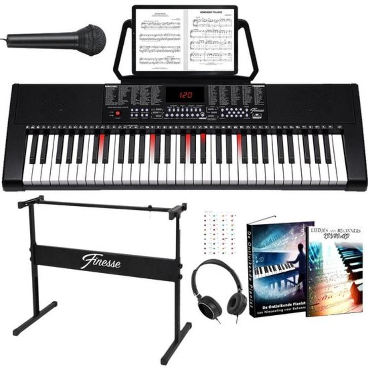 Finesse Keyboard Piano, Muziek en Instrumenten, Keyboards, Nieuw, 61 toetsen, Overige merken, Aanslaggevoelig, Met standaard, Ophalen