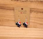 Takkie oorbellen kerst, Hangers, Zwart, Nieuw, Ophalen of Verzenden