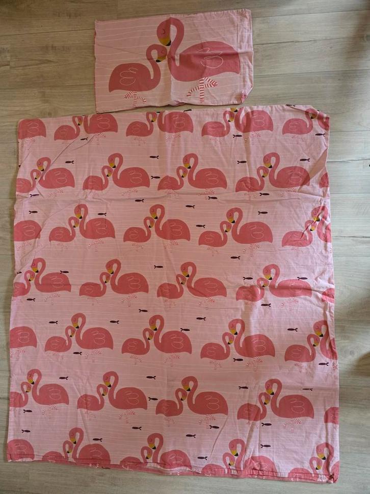 Ikea RORANDE dekbedovertrek 110x125 - Flamingo, Kinderen en Baby's, Kinderkamer | Beddengoed, Ophalen of Verzenden
