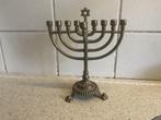 9 armige Chanoeka Menorah, Joodse kandelaar  op leeuwenpoten, Antiek en Kunst, Ophalen of Verzenden
