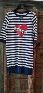 Nikkie gestreepte jurk maat L, Blauw, Maat 42/44 (L), Ophalen of Verzenden, Zo goed als nieuw