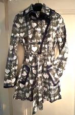 Dept Trenchcoat met Hartjes - Maat S, Kleding | Dames, Overige kleuren, Ophalen of Verzenden, Zo goed als nieuw, Jasje