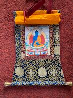 Authentieke Medicine Buddha Thangka - Handgeschilderd, Ophalen of Verzenden