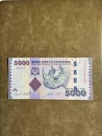 Tanzania 5,000 Shillings Banknote – Rhino Design, Verzenden, Overige landen