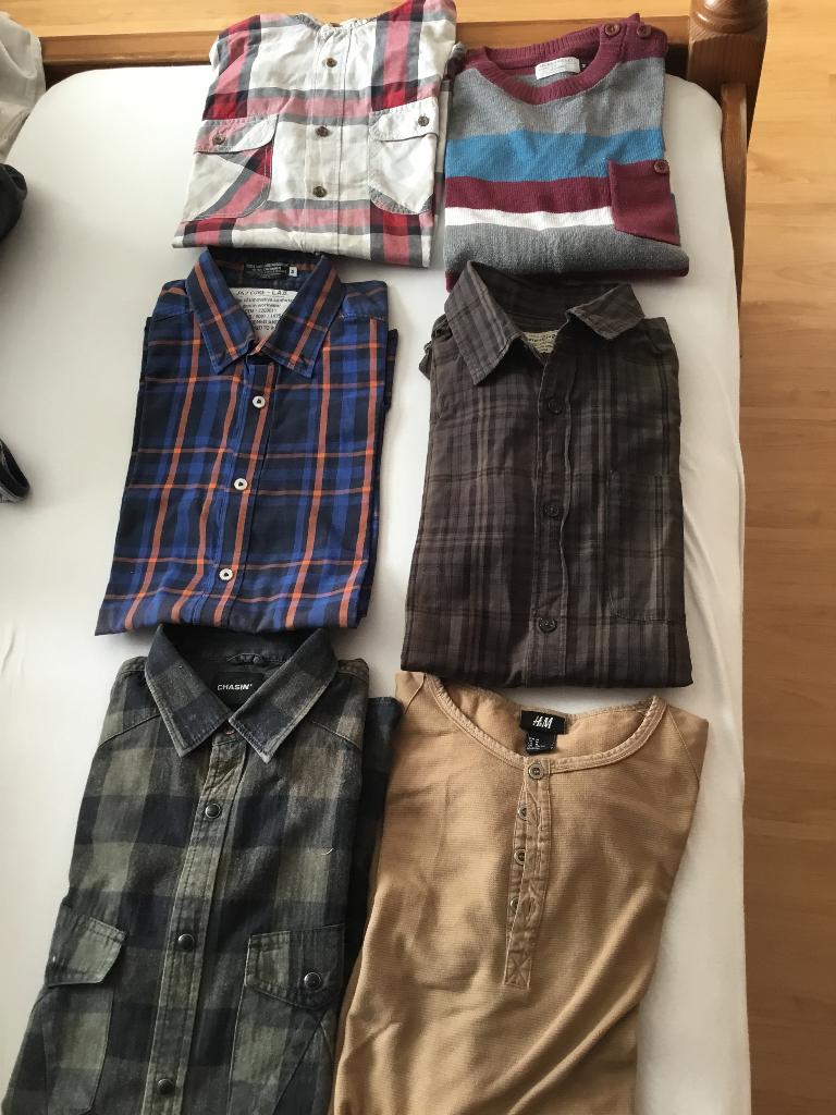 6 stuks heren truien en blouses. Maat m. Chasin, jack&Jones, Overige kleuren, Maat 48/50 (M), Ophalen of Verzenden, Zo goed als nieuw