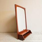 Vintage Deens design - Wandspiegel met vak / kammenbak, Minder dan 50 cm, Ophalen of Verzenden, Zo goed als nieuw, X