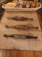 3 stuks antieke houten deegroller, Ophalen of Verzenden